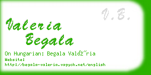 valeria begala business card